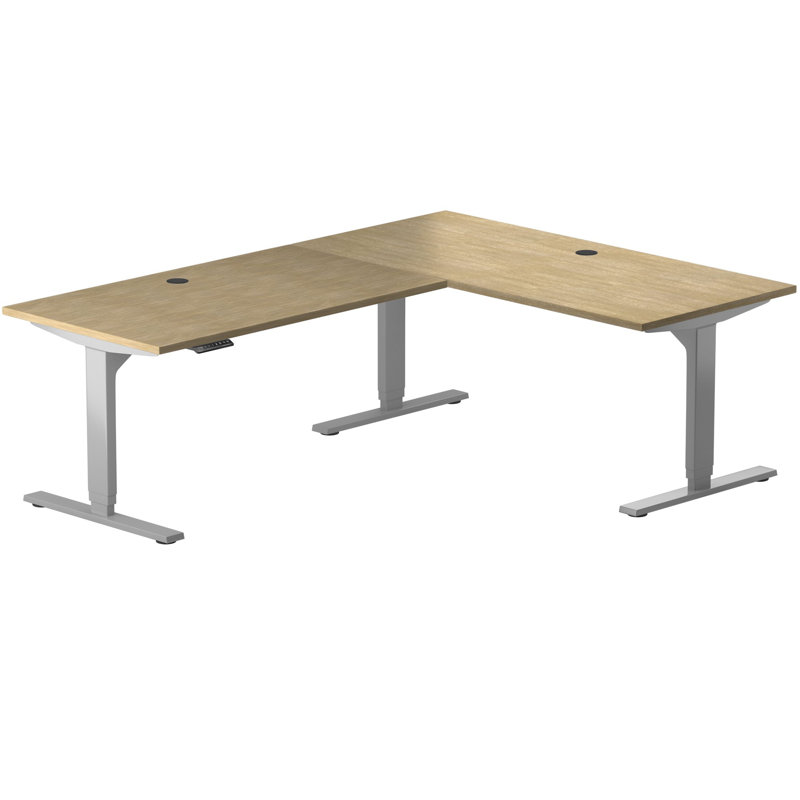 Progressive Desk Height Adjustable LShape Standing Gaming Desk